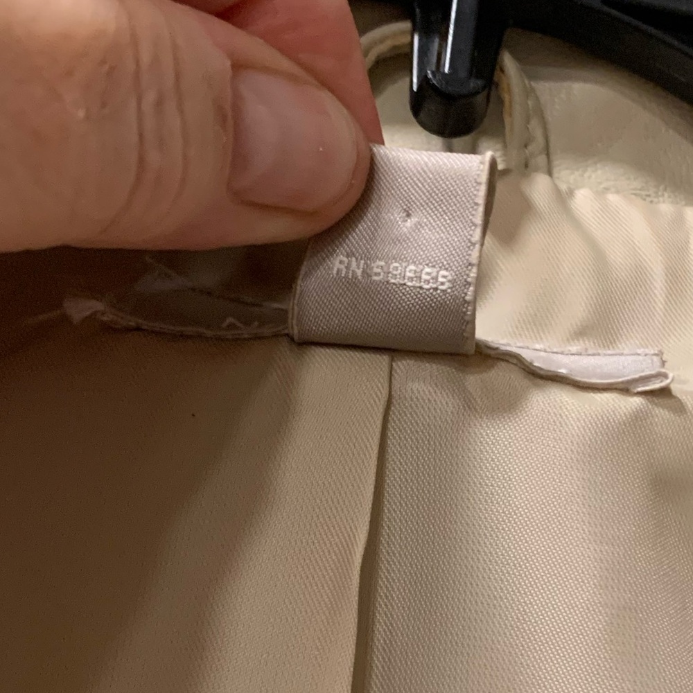 Nordstrom Womens Lamb Skin Leather Cream Everyday Blazer 🌴 - Picture 7 of 16